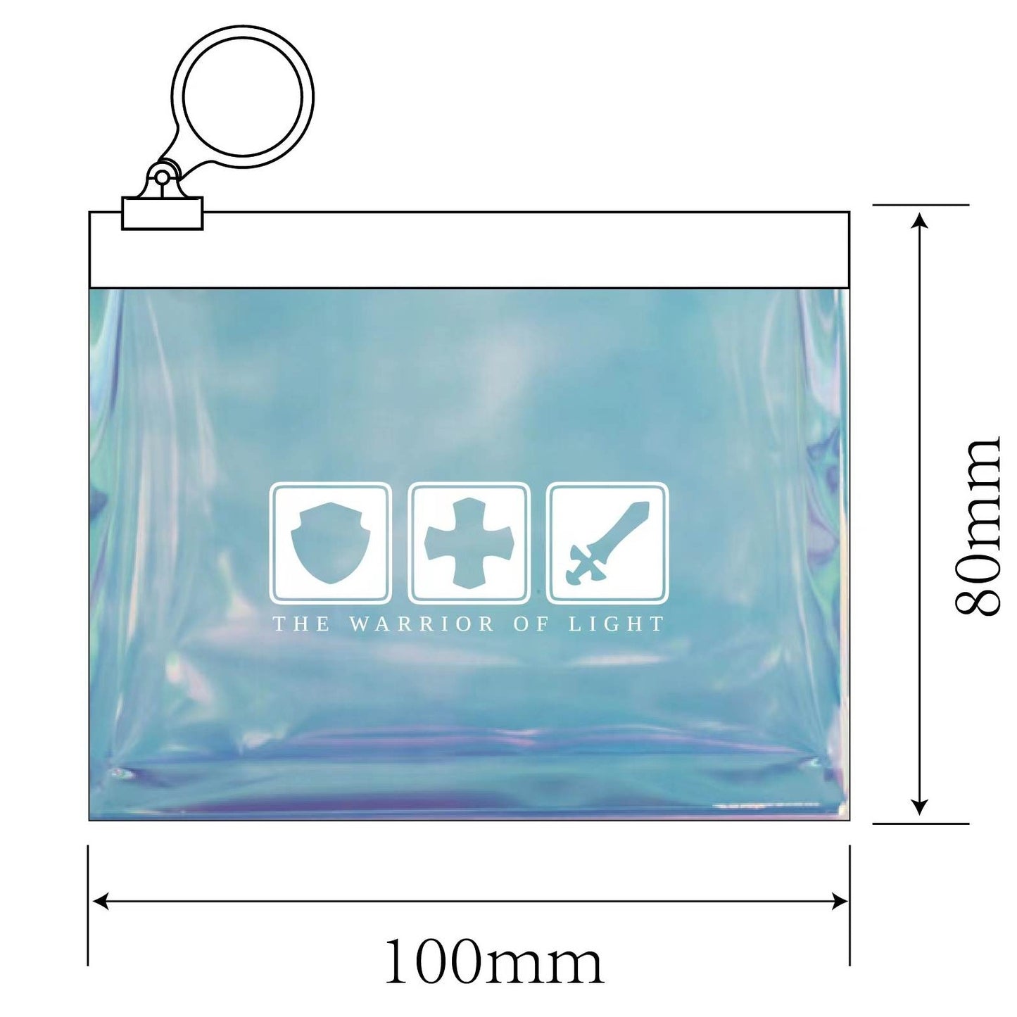 mini holo pouch - warrior of light