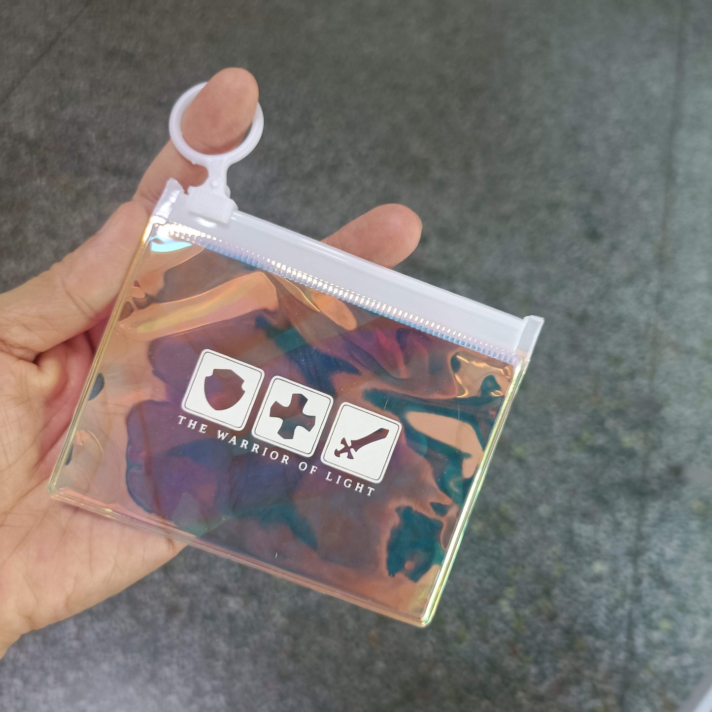 mini holo pouch - warrior of light