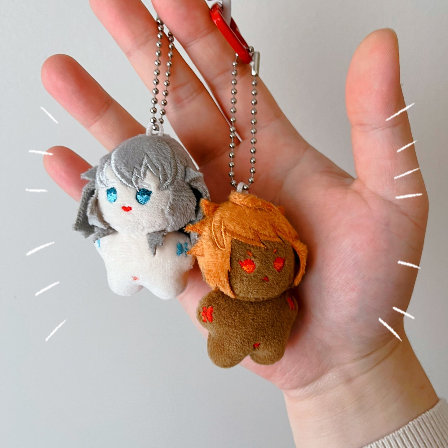 ffxiv themis and erichthonios plush + keychains