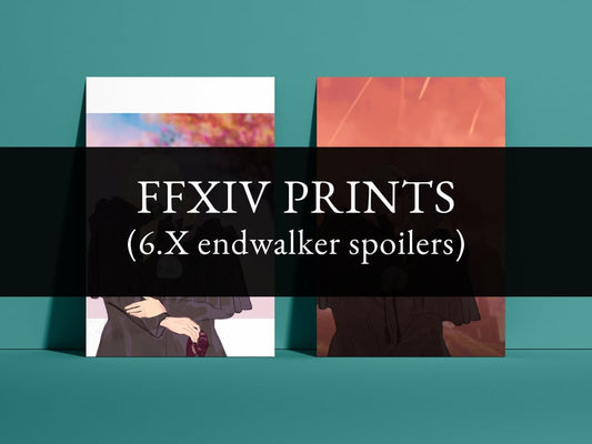 Custom postcard art prints - ff14 - MADE TO ORDER