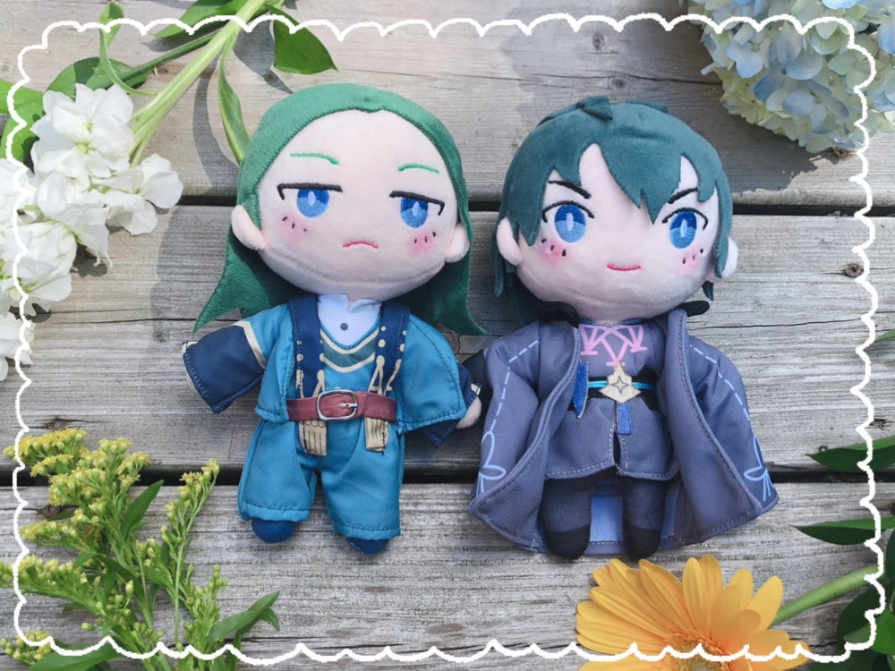 fe3h collectible plush doll -  linhardt and byleth