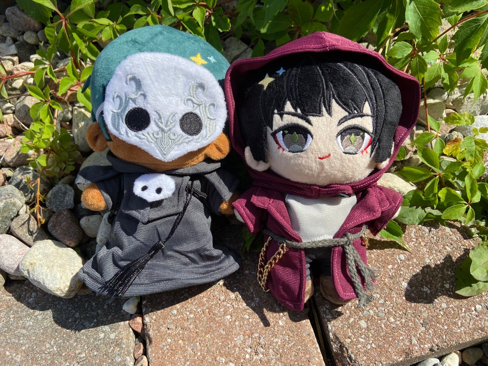 ff14 collectible plush doll - fandaniel and hermes