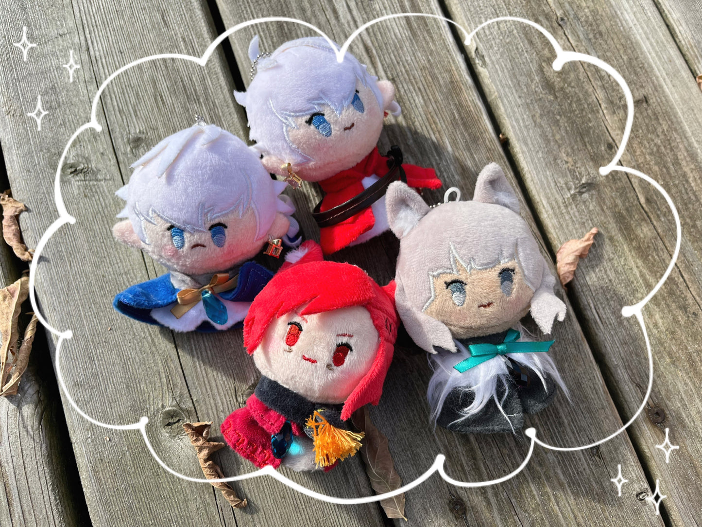 ff14 scion pocket pal plush keychains (set 1)